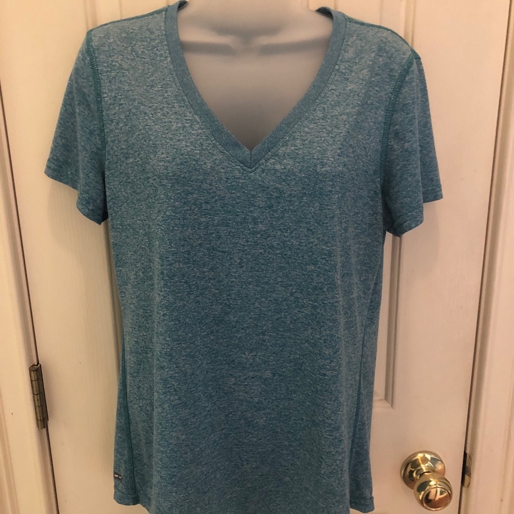 Green Danskin Now Semi-Fitted Top